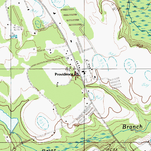 Topographic Map of Providence School, SC