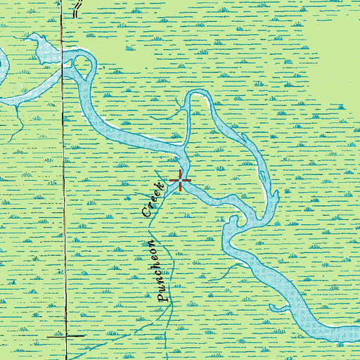 Topographic Map of Puncheon Creek, SC