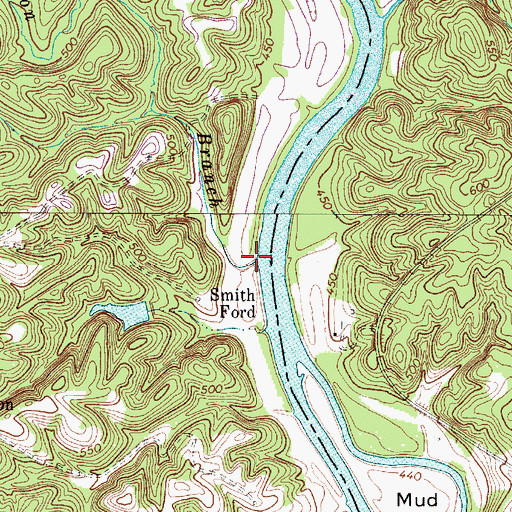 Topographic Map of Quinton Branch, SC
