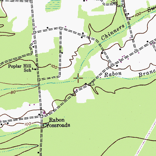 Topographic Map of Rabon Branch, SC