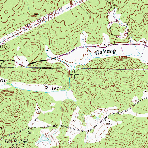 Topographic Map of Rachael Creek, SC
