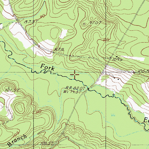 Topographic Map of Rambo Branch, SC