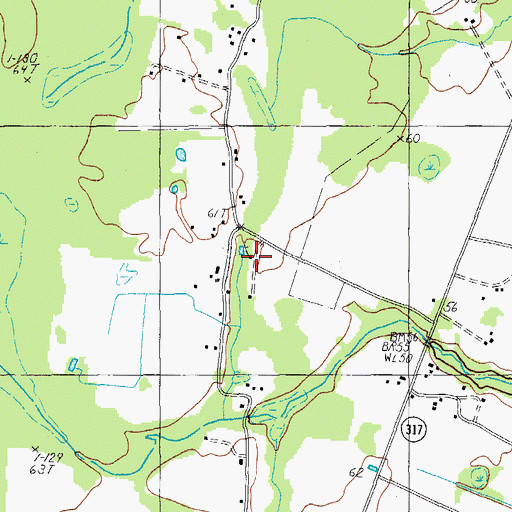Topographic Map of Randy Grove Church, SC