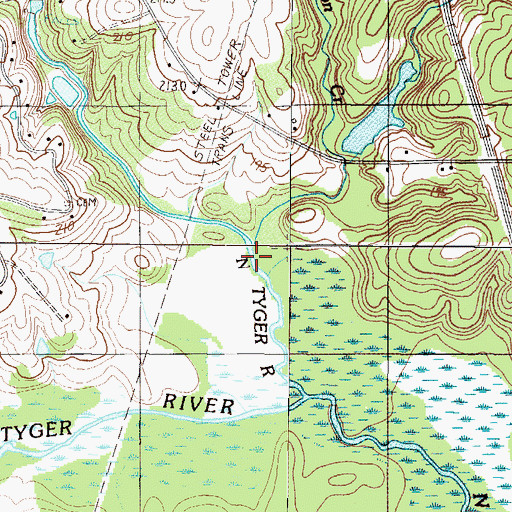 Topographic Map of Ranson Creek, SC