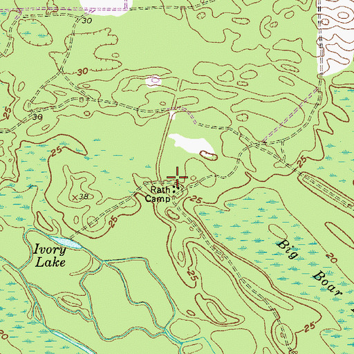 Topographic Map of Rath Camp, SC