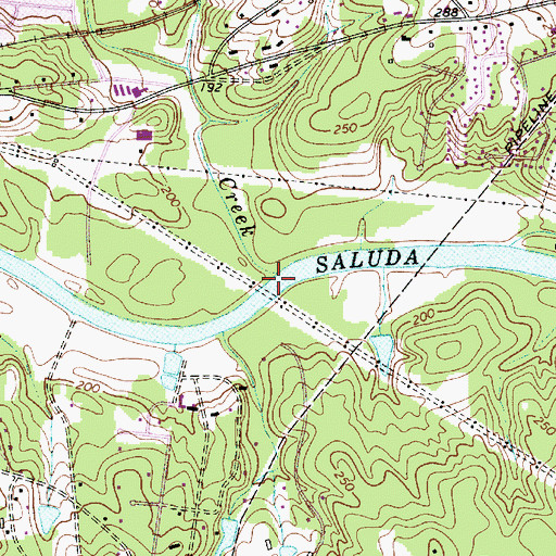 Topographic Map of Rawls Creek, SC