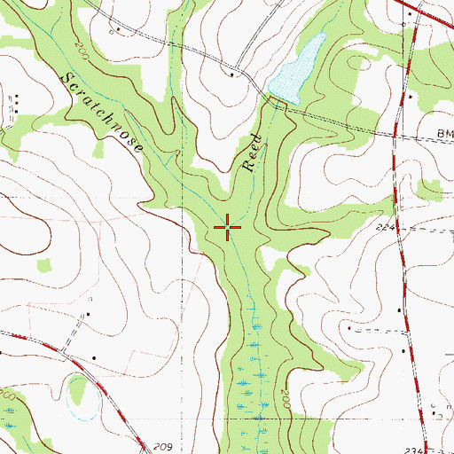 Topographic Map of Red Branch, SC
