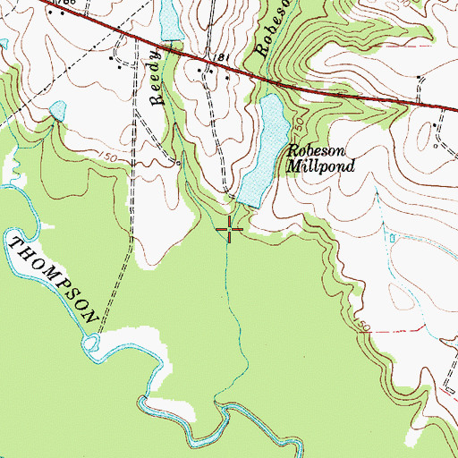 Topographic Map of Reedy Branch, SC