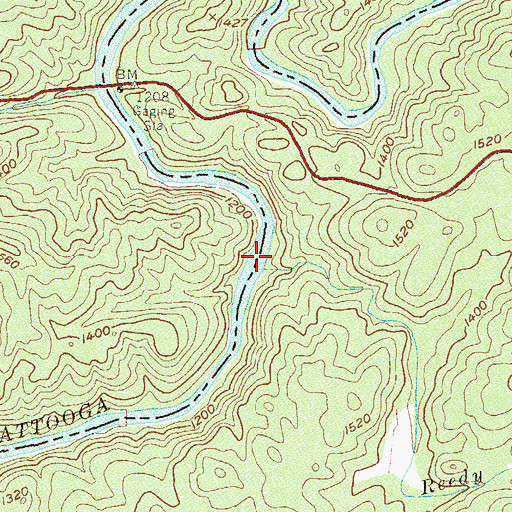 Topographic Map of Reedy Branch, SC