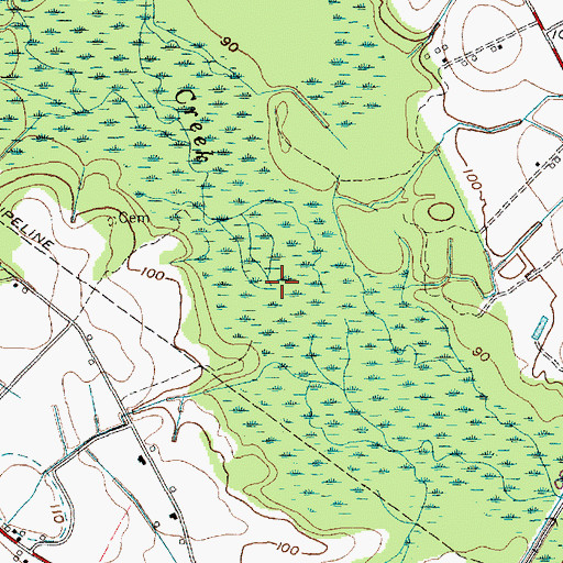 Topographic Map of Reedy Creek, SC