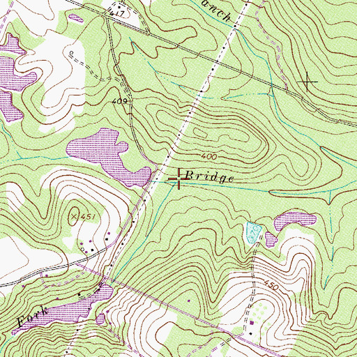 Topographic Map of Reedy Fork, SC