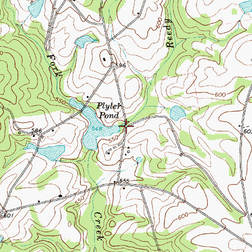 Topographic Map of Reedy Fork, SC