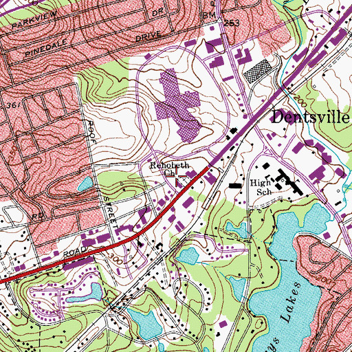 Topographic Map of Rehobeth Church, SC