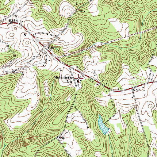 Topographic Map of Rehobeth Church, SC