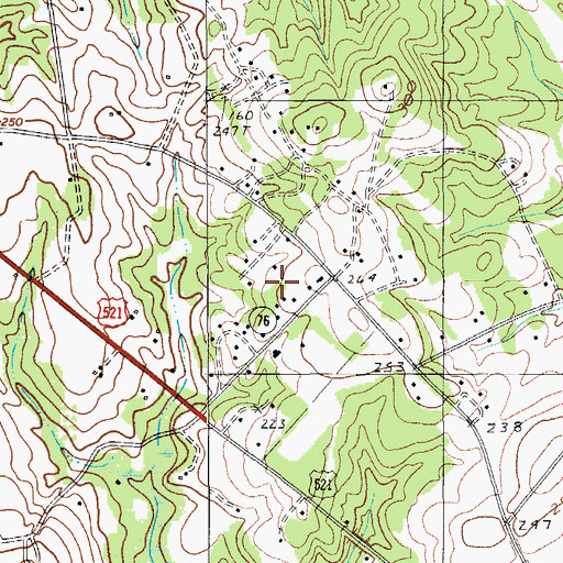 Topographic Map of Rembert Memorial School (historical), SC