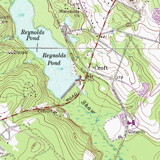 Topographic Map of Reynolds Pond, SC