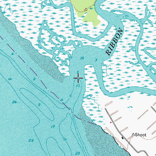 Topographic Map of Ribbon Creek, SC