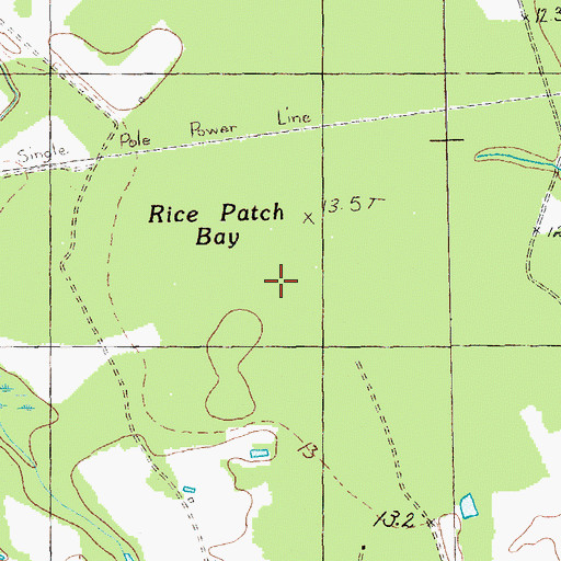 Topographic Map of Rice Patch Bay, SC