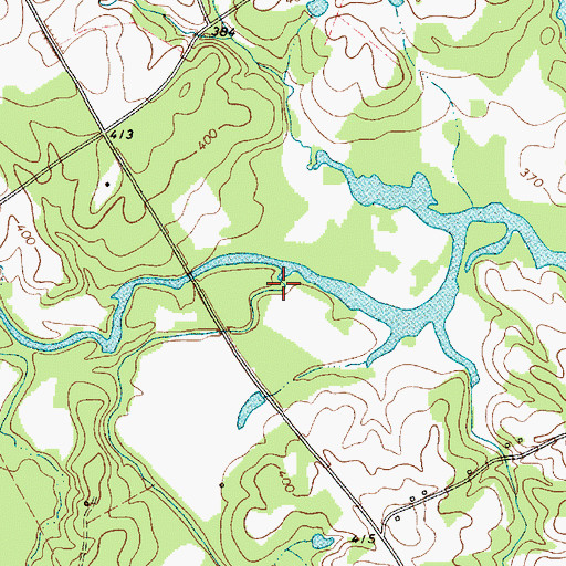 Topographic Map of Richland Creek, SC
