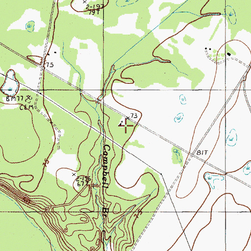 Topographic Map of Richmond Church, SC