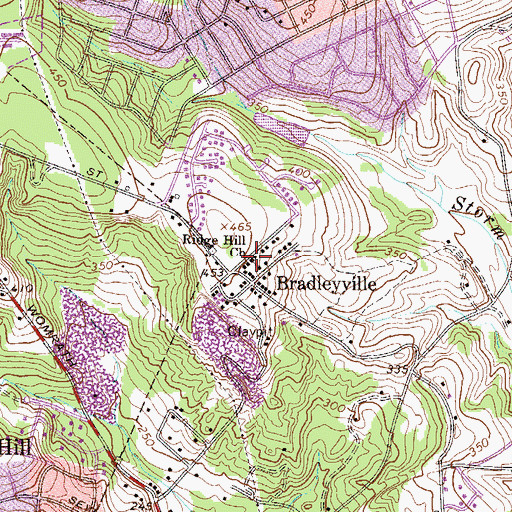 Topographic Map of Ridge Hill Church, SC