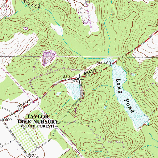 Topographic Map of Ridge Nursery, SC