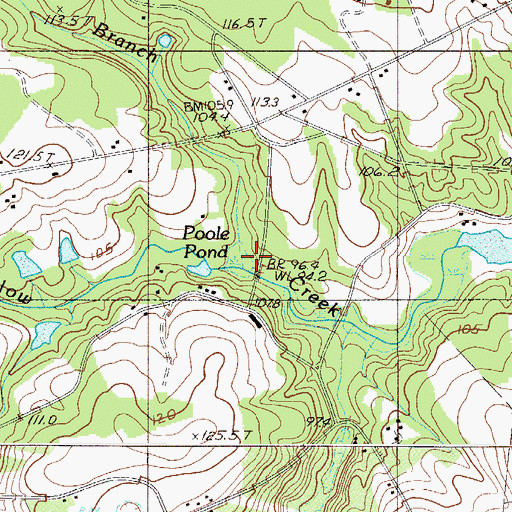 Topographic Map of Ritter Branch, SC