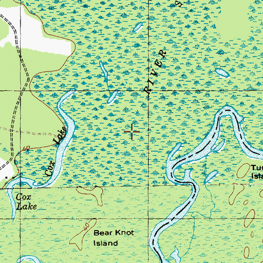Topographic Map of River Swamp, SC