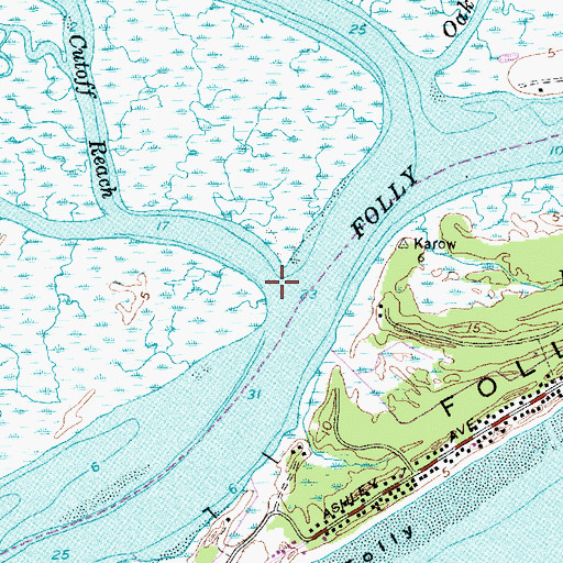 Topographic Map of Robbins Creek, SC