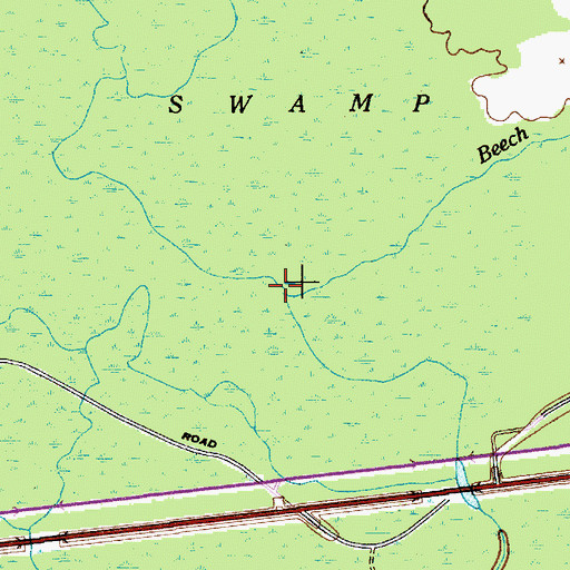 Topographic Map of Robert Branch, SC