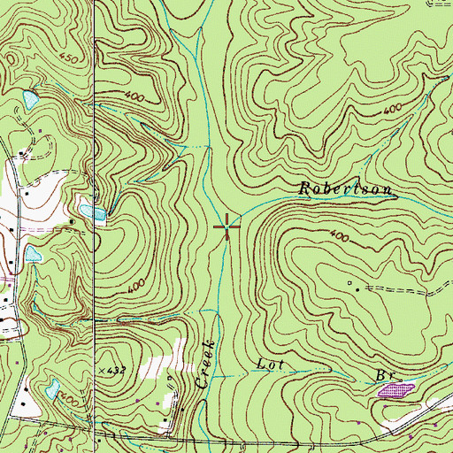 Topographic Map of Robertson Branch, SC