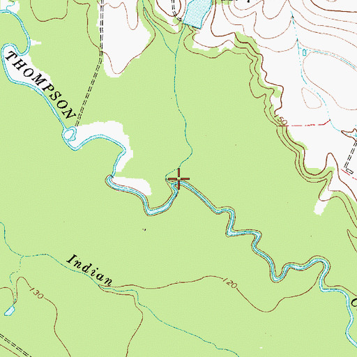 Topographic Map of Robeson Branch, SC