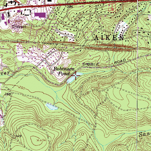 Topographic Map of Robinson Pond, SC