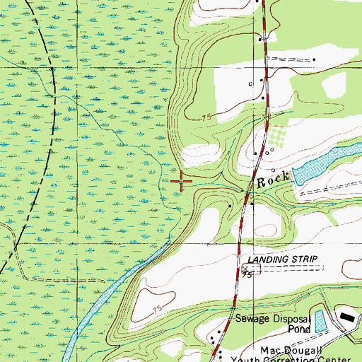 Topographic Map of Rock Branch, SC