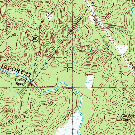 Topographic Map of Rock Spring Pond, SC