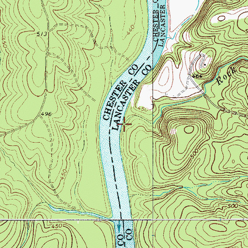 Topographic Map of Rock Water Spring Branch, SC