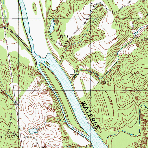 Topographic Map of Rocky Branch, SC