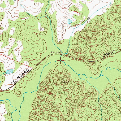 Topographic Map of Rocky Branch, SC