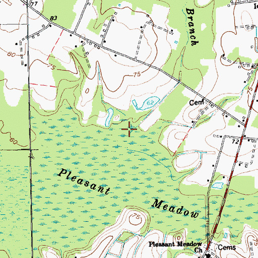 Topographic Map of Rooty Branch, SC