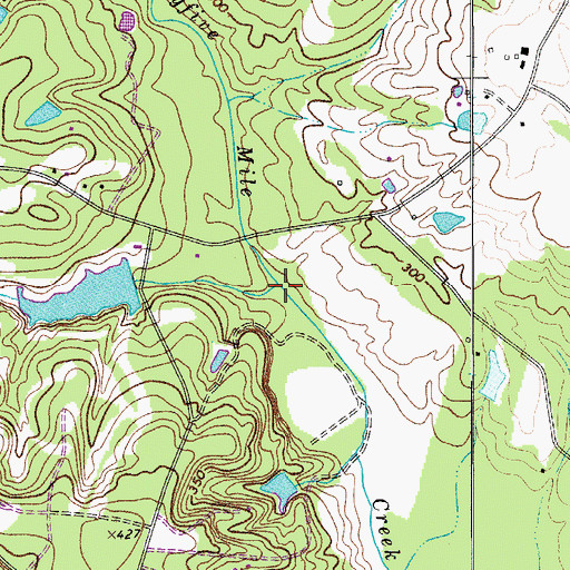 Topographic Map of Round Top Branch, SC