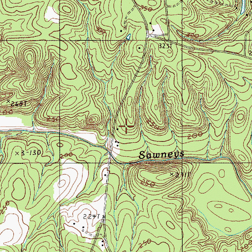 Topographic Map of Roundton Church, SC