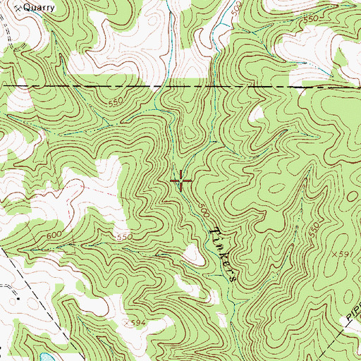 Topographic Map of Rum Branch, SC