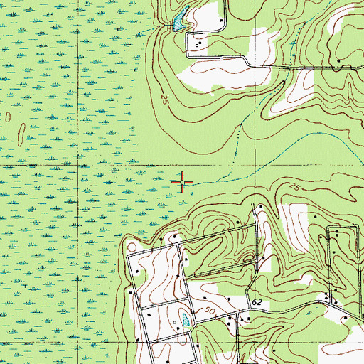 Topographic Map of Rumphs Hill Creek, SC