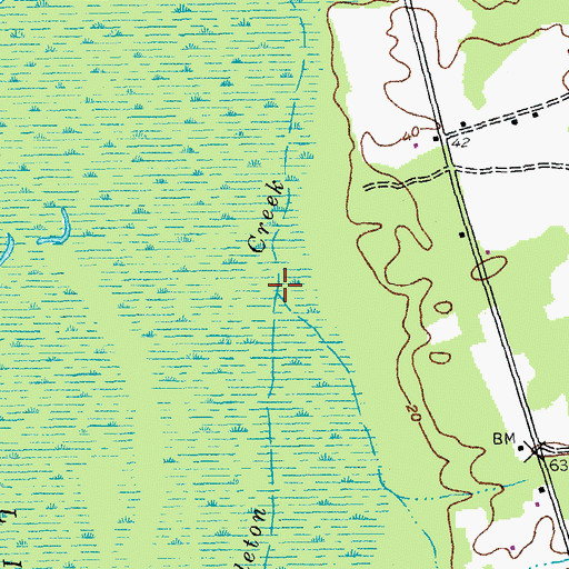 Topographic Map of Running Branch, SC