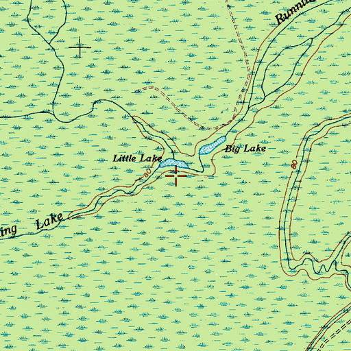 Topographic Map of Running Lake, SC