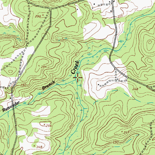Topographic Map of Rununder Branch, SC