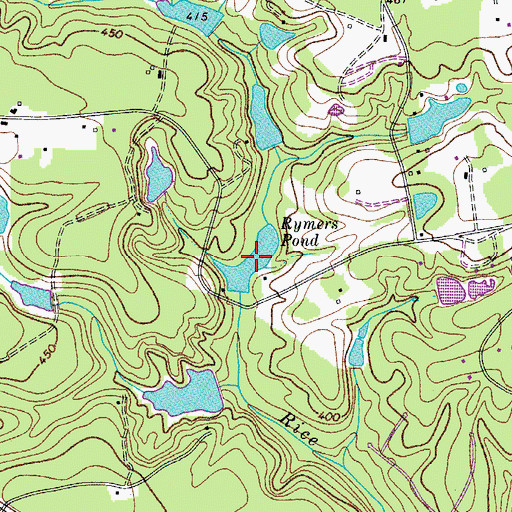Topographic Map of Rymers Pond, SC