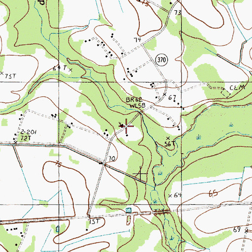 Topographic Map of Saint Agey Church, SC