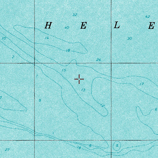 Topographic Map of Saint Helena Sound, SC