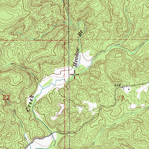 Topographic Map of Meadow Branch, AL